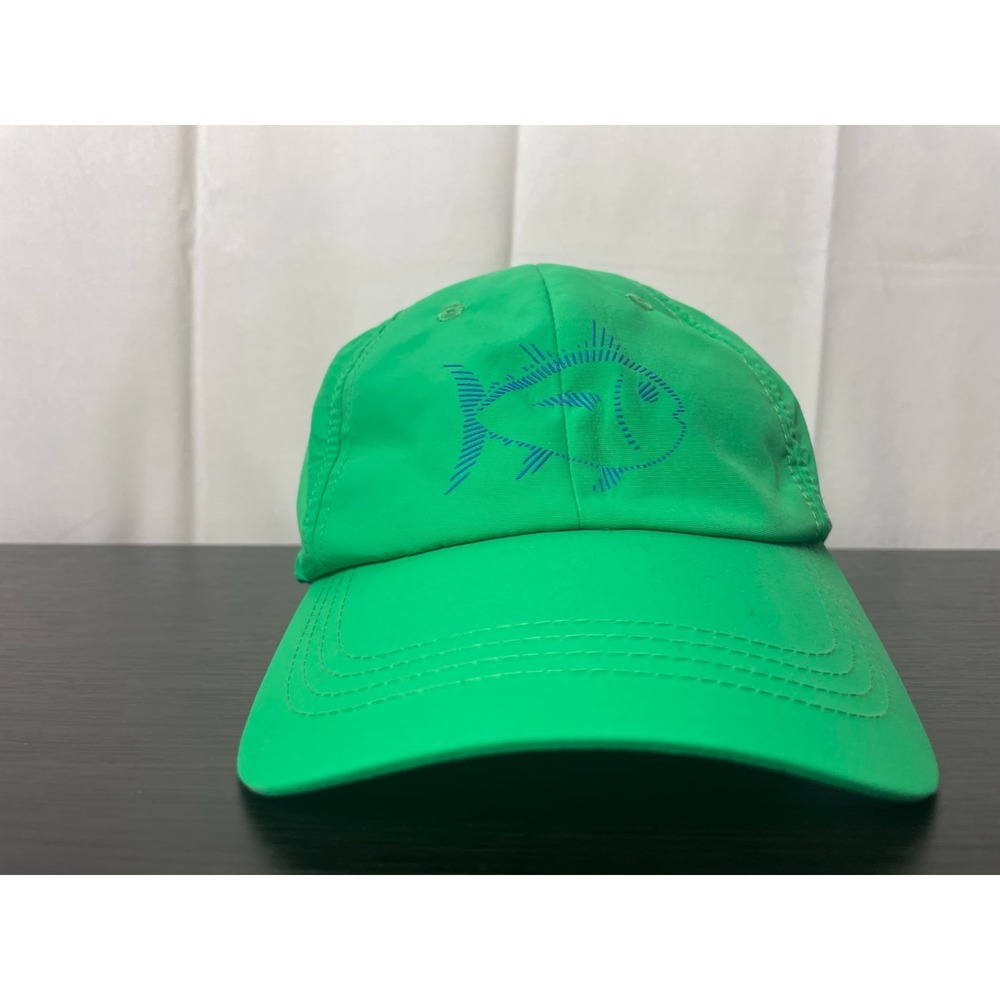 Southern Tide Hat Cap Tide to Trail Green Blue Fish OSFA Adjustable